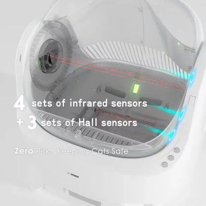 Large Cat Toilet Automatic Cat Litter Box Smart Self Cleaning Cat Litter Box